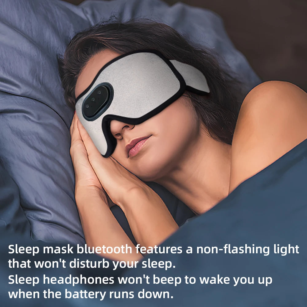 Smart Sleep Mask with Bluetooth Headphones